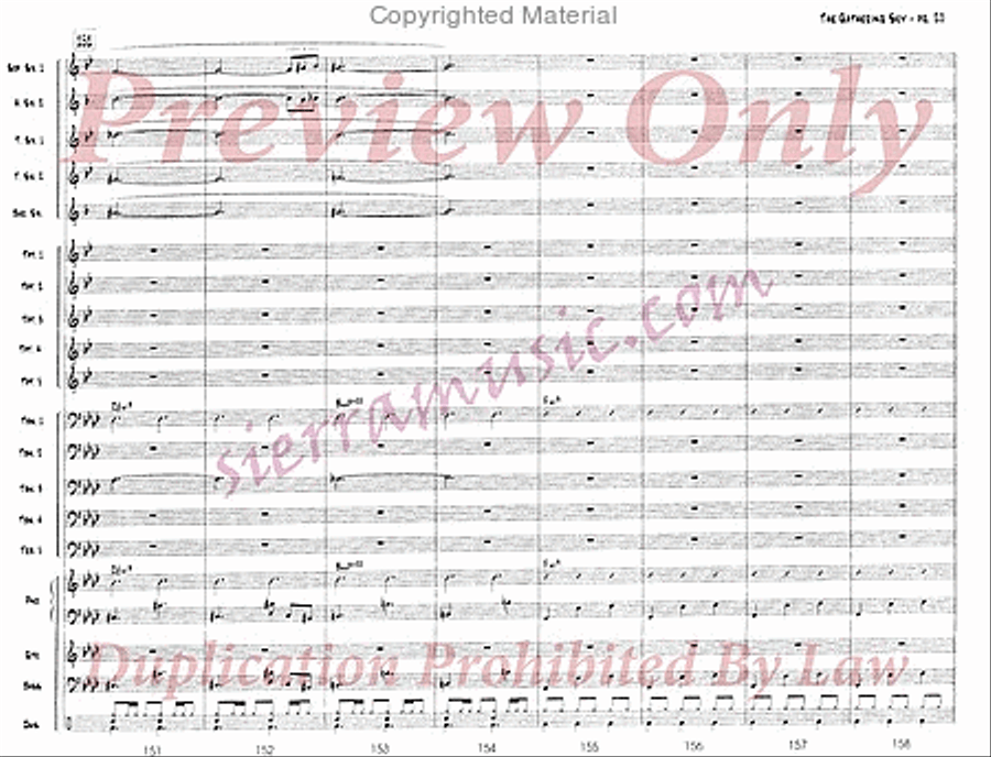 The Gathering Sky Jazz Ensemble scores gallery preview page 21