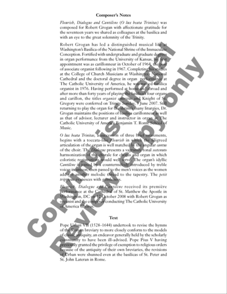 O lux beata Trinitas (O blessed Light, O Trinity) 4-Part scores gallery preview page 12