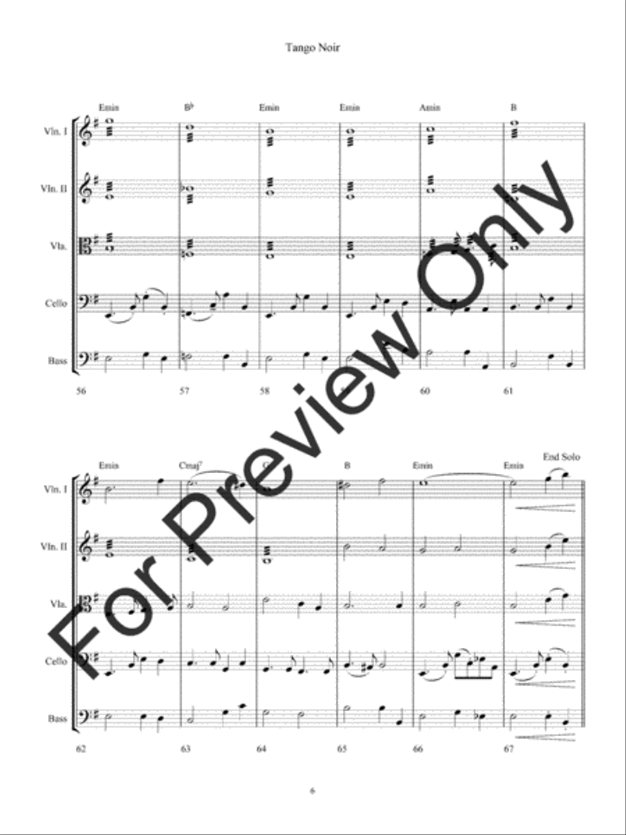 Tango Noir (Score) String Orchestra scores gallery preview page 9