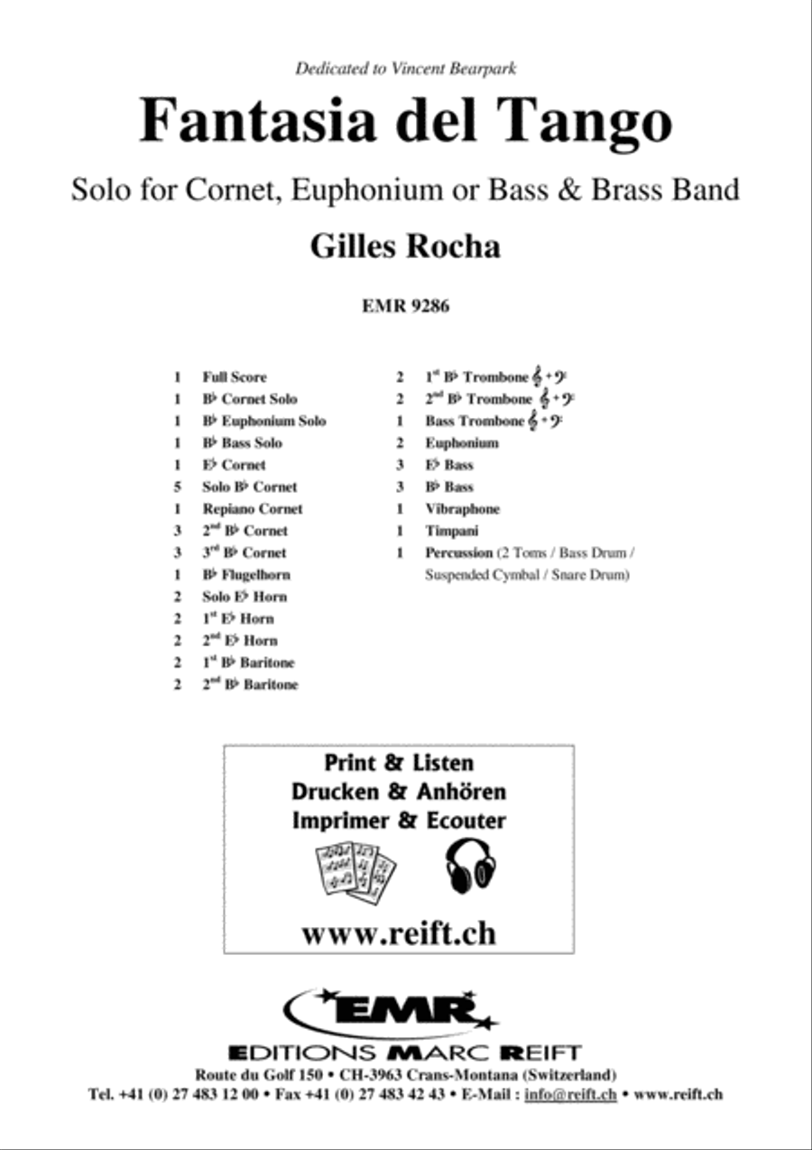 Fantasia del Tango Brass Band scores gallery preview page 2