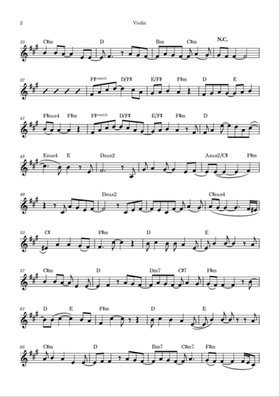 Speechless Speechless Violin Solo scores gallery preview page 2