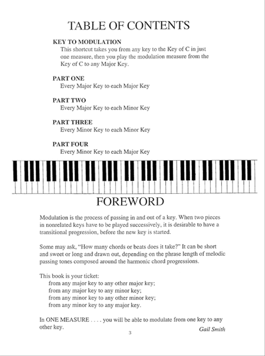 Complete Book of Modulations for the Pianist