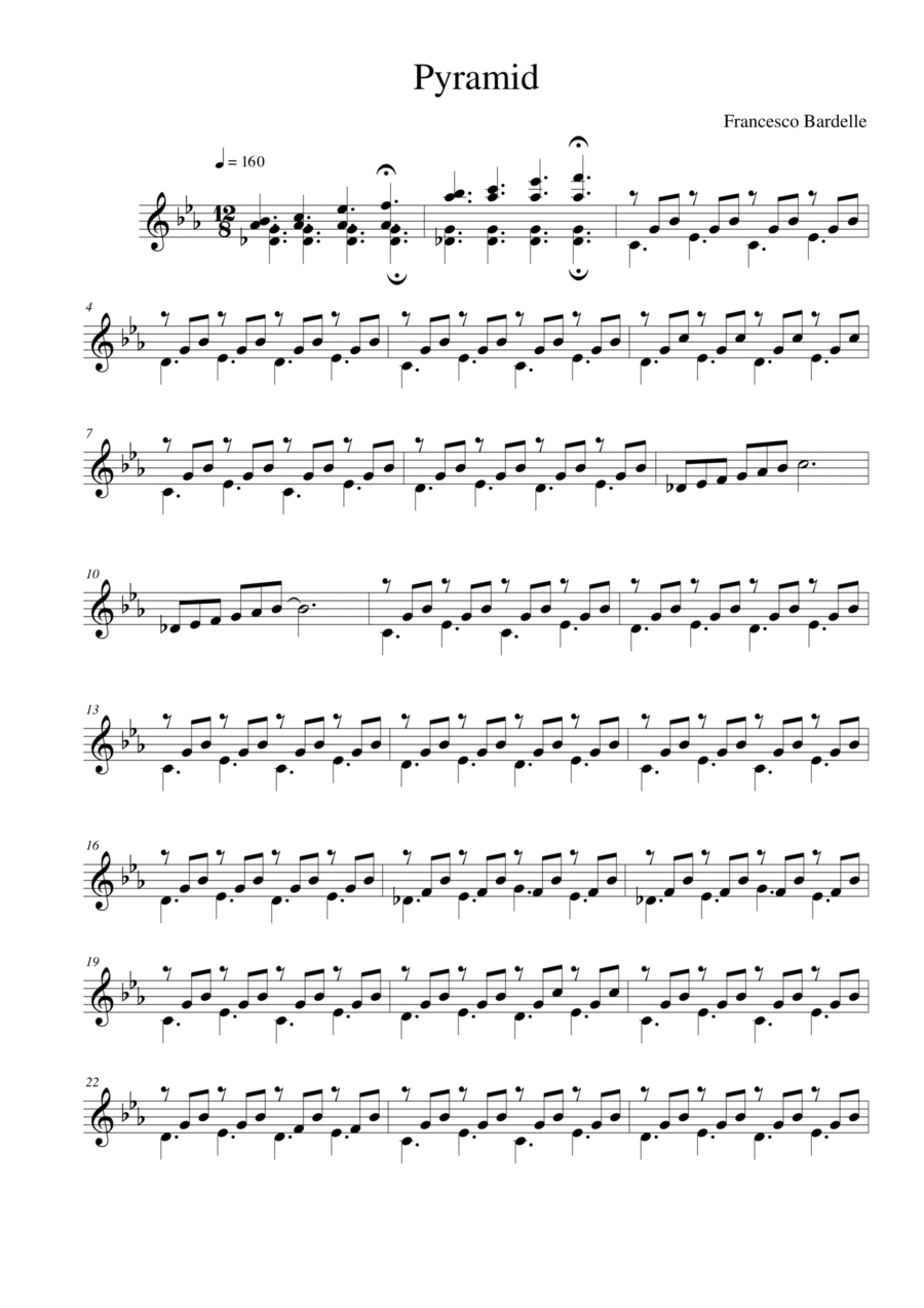 PYRAMID Percussion scores gallery preview page 1
