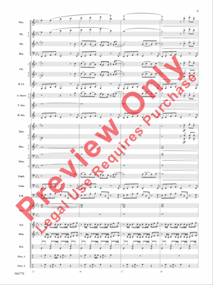 Thriller Concert Band scores gallery preview page 10
