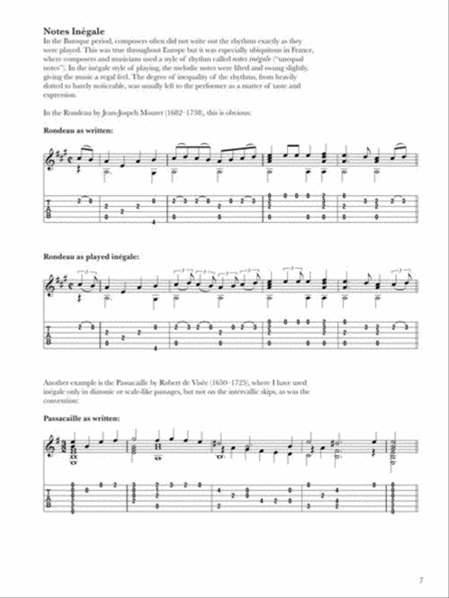 Easy baroque pieces on sale for classical guitar