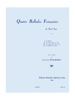 4 Ballades Francaises