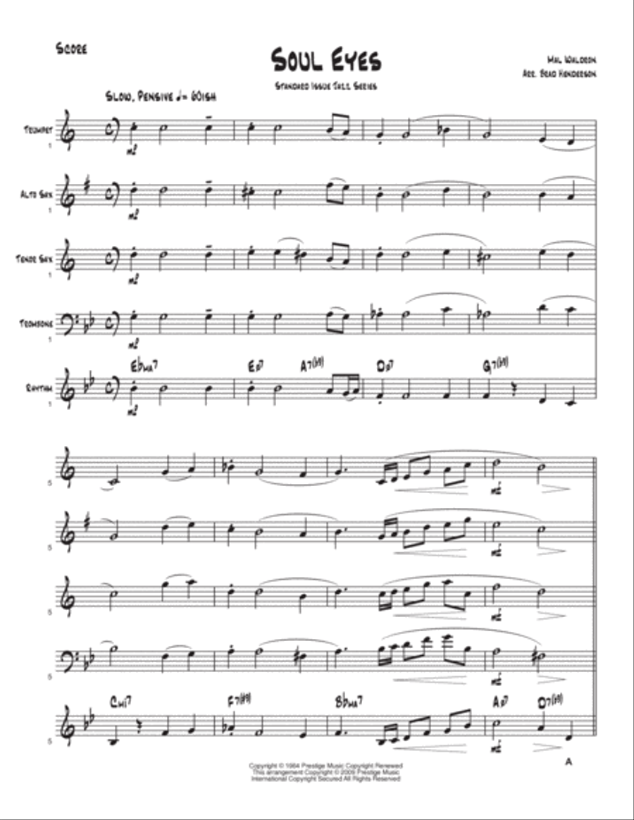 Soul Eyes Jazz Ensemble scores gallery preview page 2