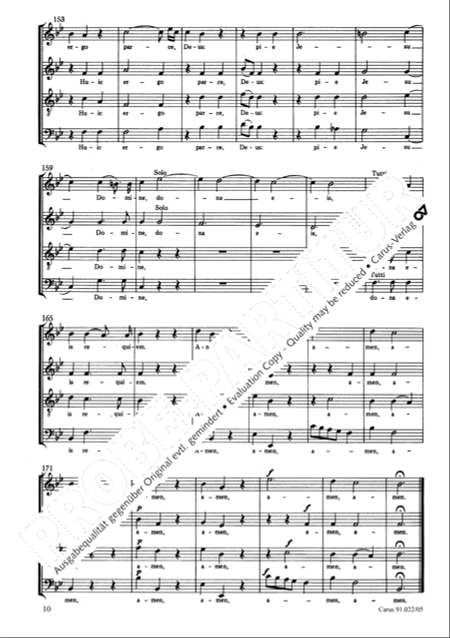 Requiem in B Requiem in B 4-Part scores gallery preview page 11
