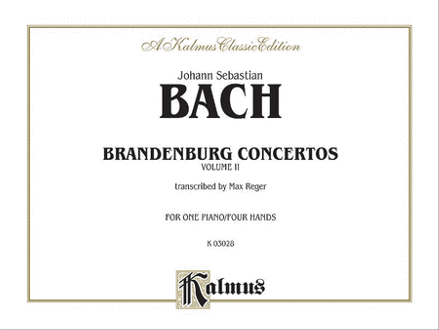 Brandenburg Concertos, Volume 2 Small Ensemble scores gallery preview page 1