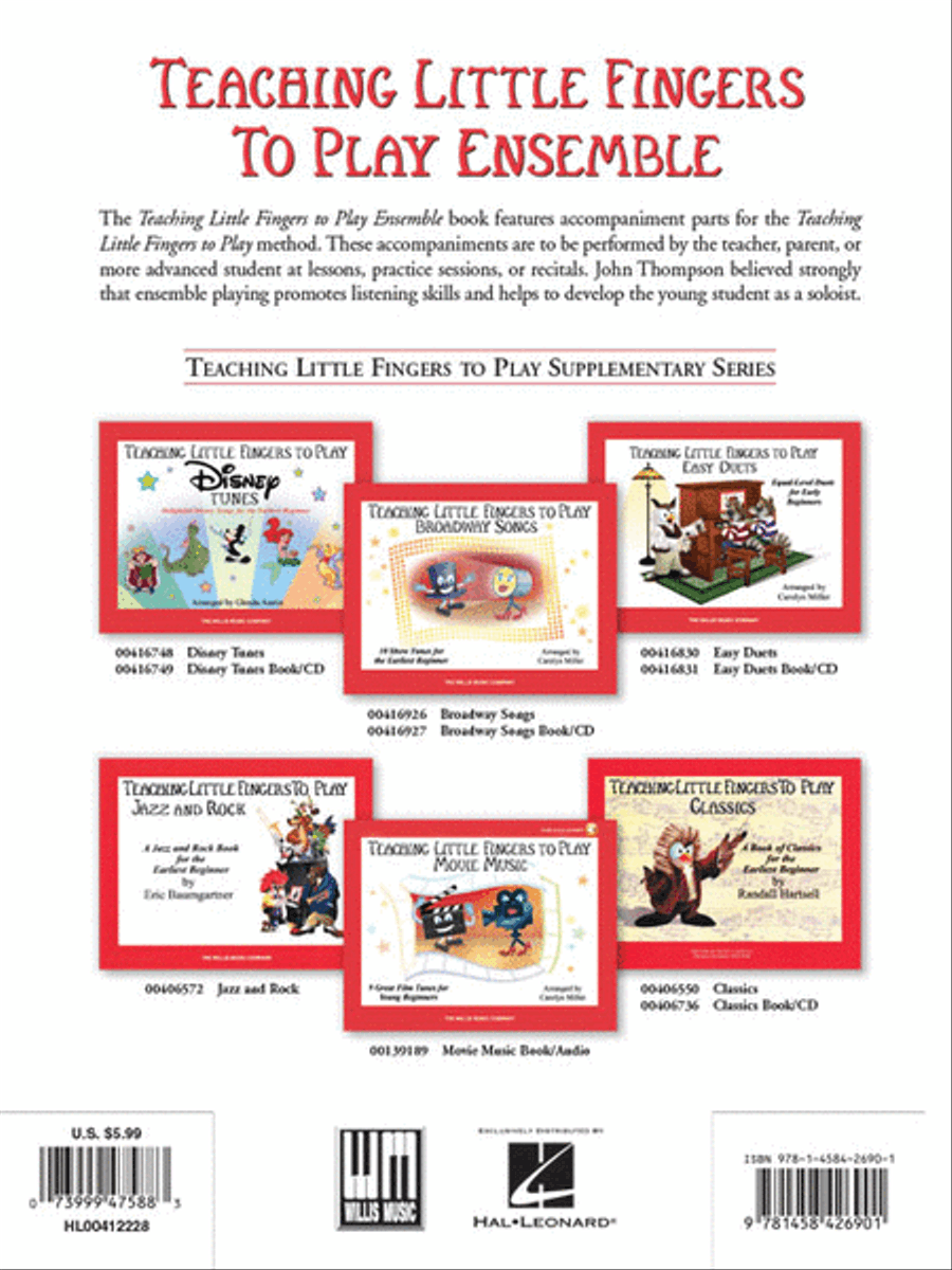 Teaching Little Fingers to Play Ensemble Piano Method scores gallery preview page 4