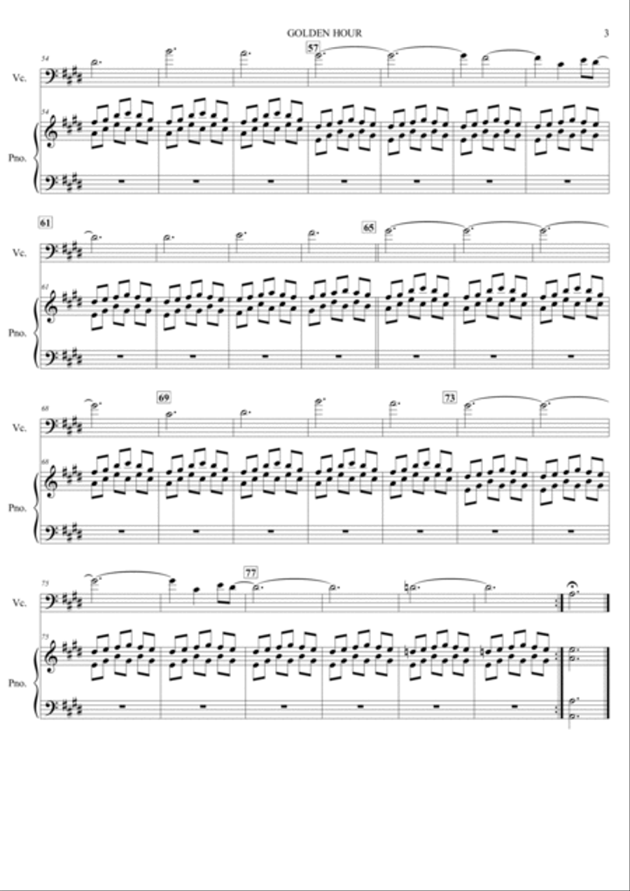 Golden Hour Golden Hour Piano scores gallery preview page 4