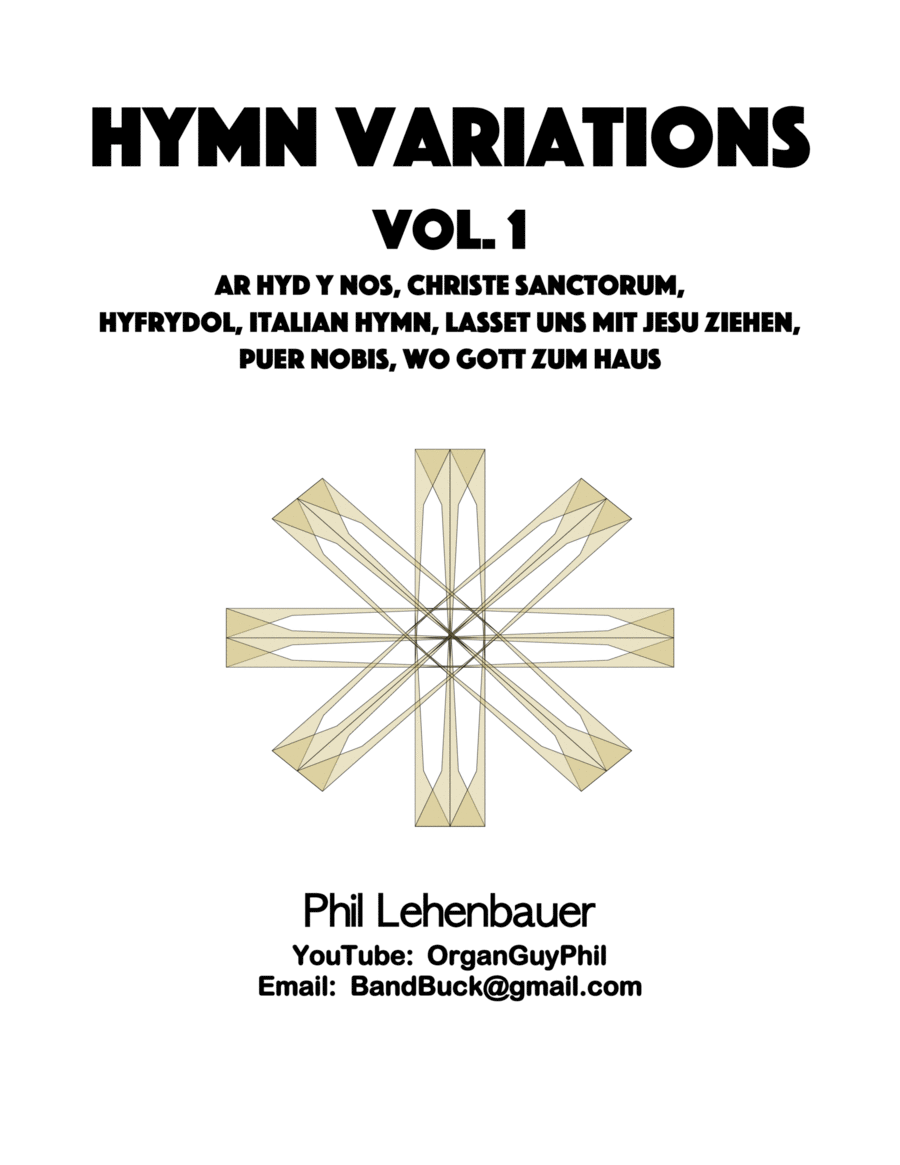 Hymn Variations 1, by Phil Lehenbauer Organ Solo scores gallery preview page 1