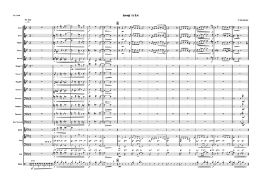 Homage to B.M. Jazz Ensemble scores gallery preview page 1