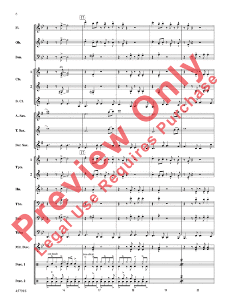 Sambeando Concert Band scores gallery preview page 7