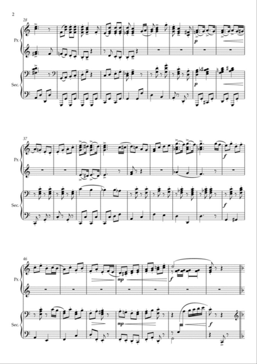 The Dam Busters 1 Piano, 4-Hands scores gallery preview page 2