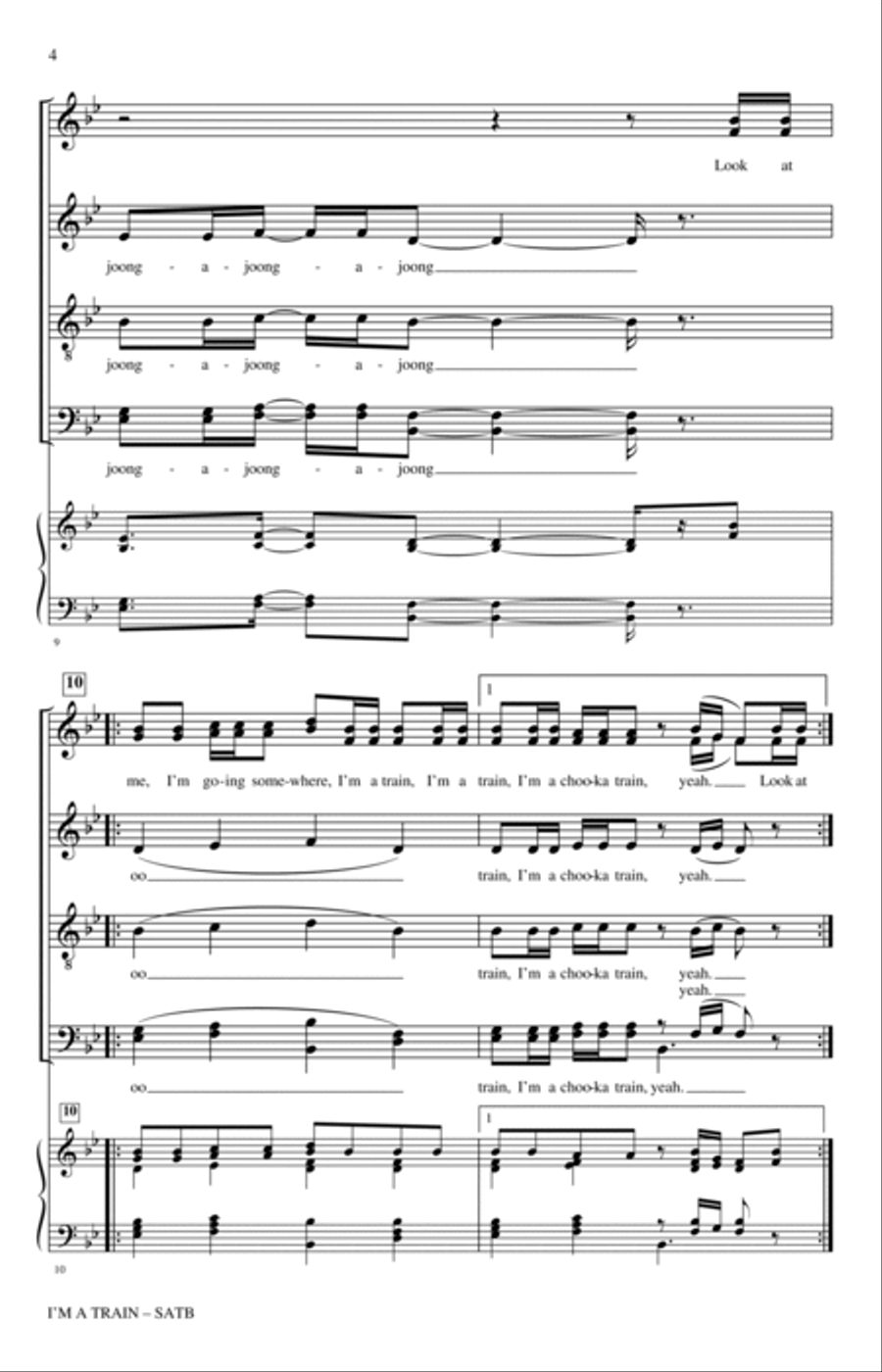 I'm A Train 4-Part scores gallery preview page 3