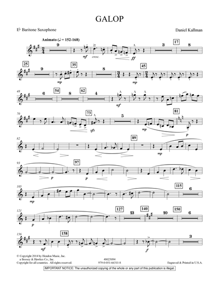 Galop - Eb Baritone Saxophone