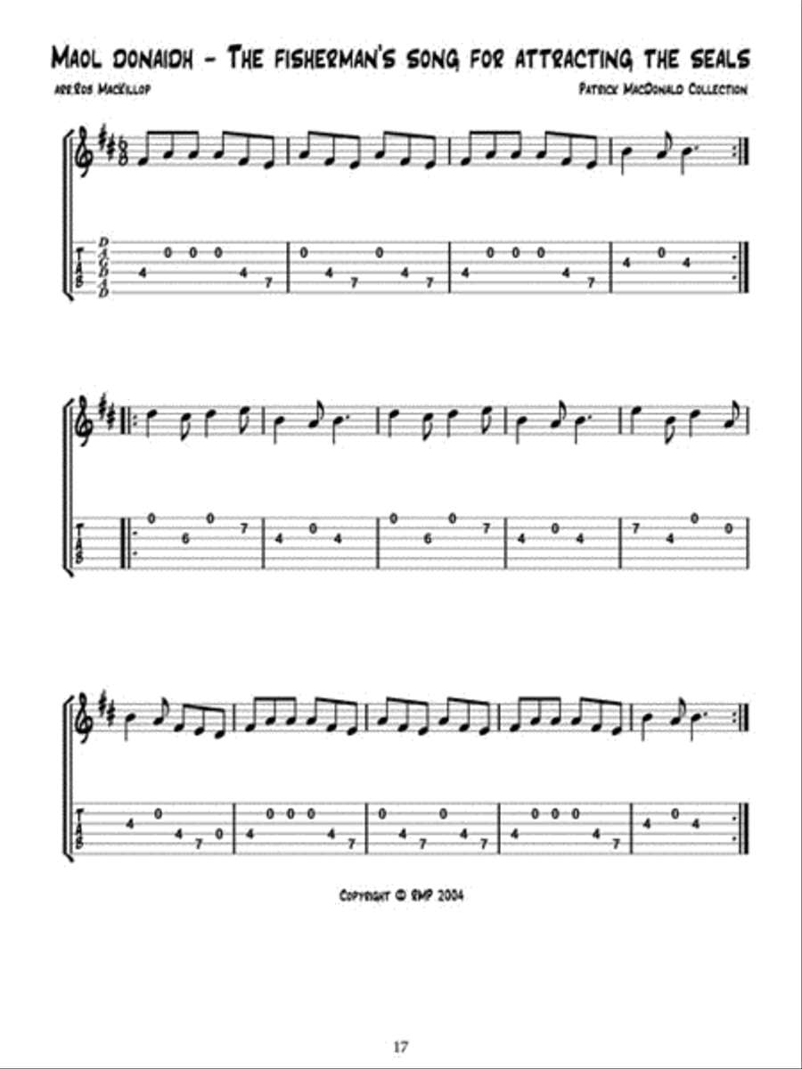 The Scottish Guitar Guitar Tablature scores gallery preview page 4