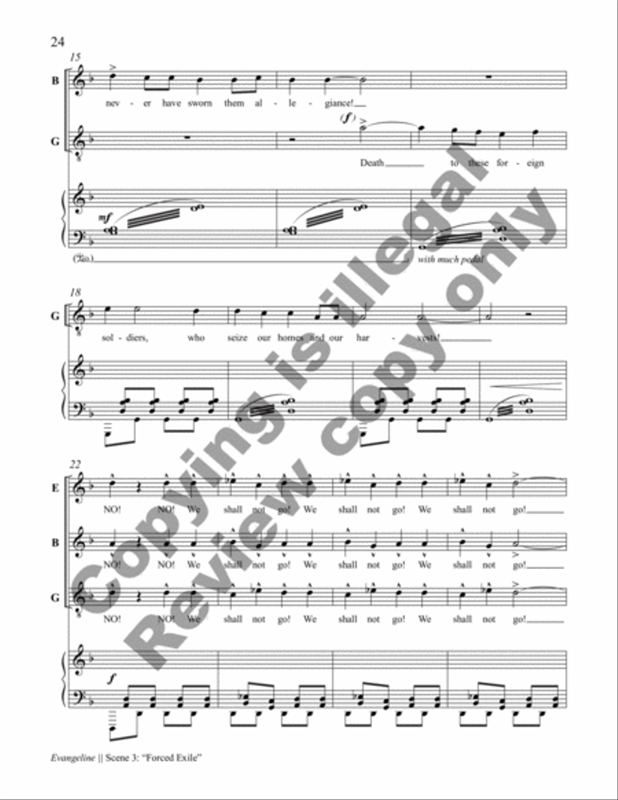 Evangeline Choir scores gallery preview page 16