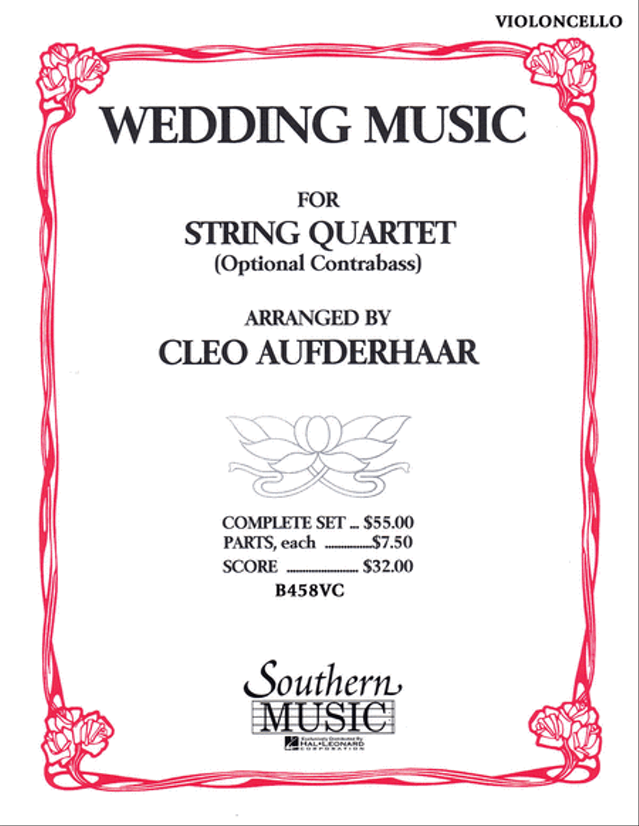 Wedding Music Wedding Music String Quartet scores gallery preview page 1