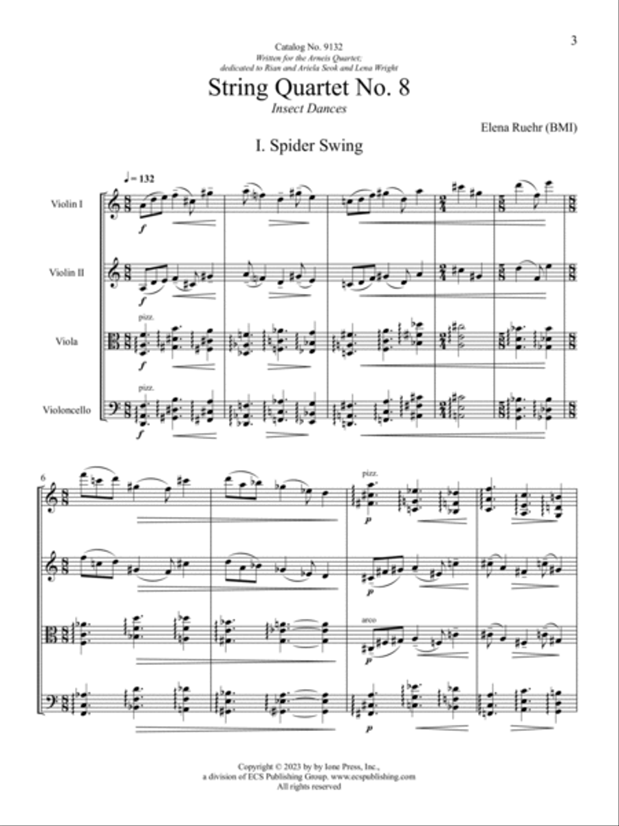 String Quartet No. 8 String Quartet scores gallery preview page 5