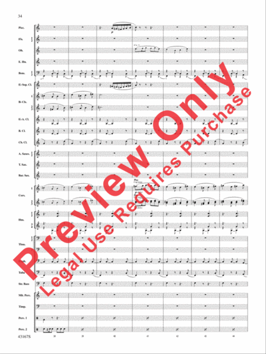 Down to the Sea in Ships (from the NBC TV Film Project 20) Concert Band scores gallery preview page 35
