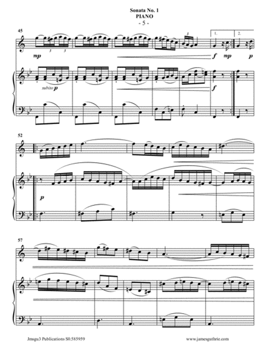 Vivaldi: Sonata No. 1 for Baritone Horn & Piano image number null