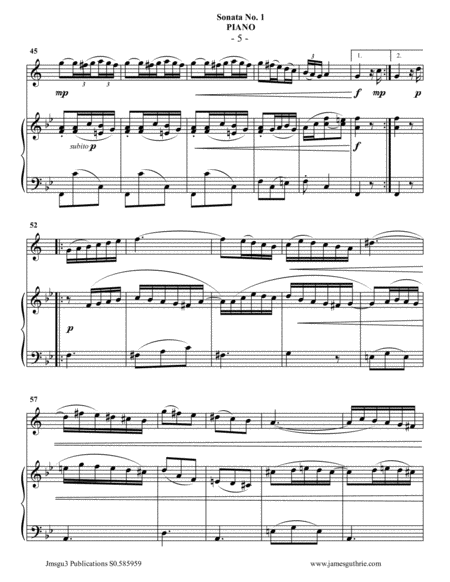 Vivaldi: Sonata No. 1 for Baritone Horn & Piano image number null