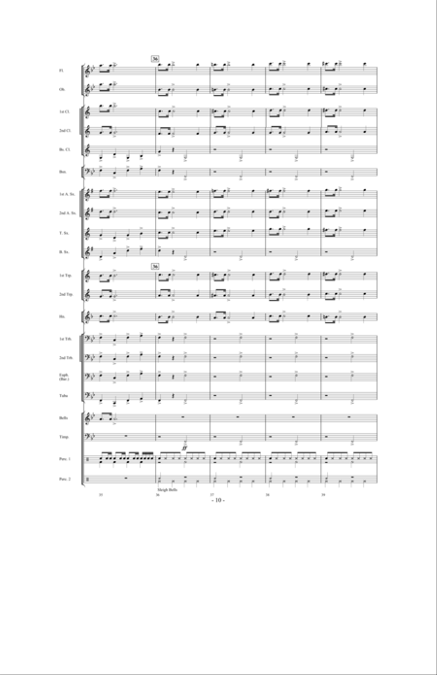 Scherzo for Santa Concert Band scores gallery preview page 9