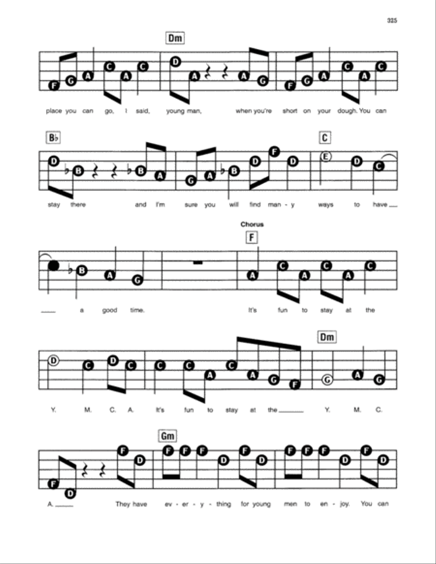 Y.M.C.A. Y.M.C.A. Electronic Keyboard scores gallery preview page 2