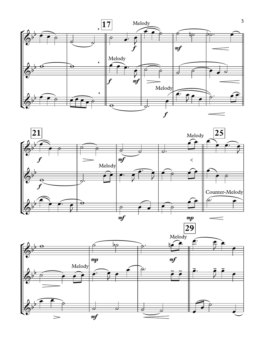 I See The Light Woodwind Trio scores gallery preview page 3