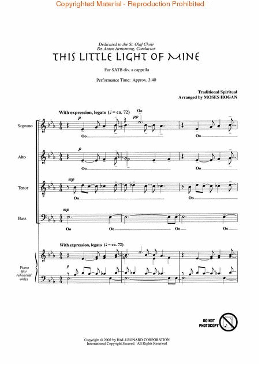 This Little Light of Mine Divisi scores gallery preview page 2