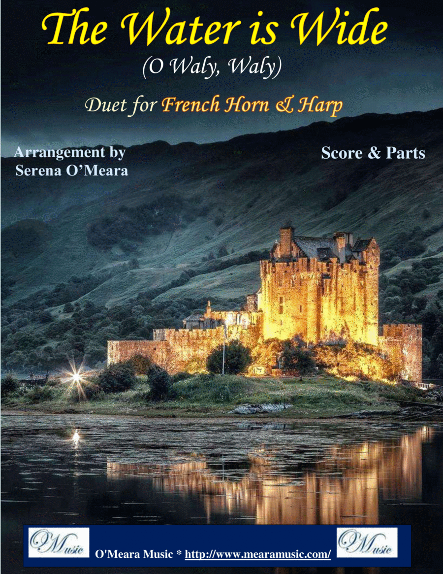 Book cover for The Water Is Wide (O Waly, Waly), Duet for French Horn & Harp