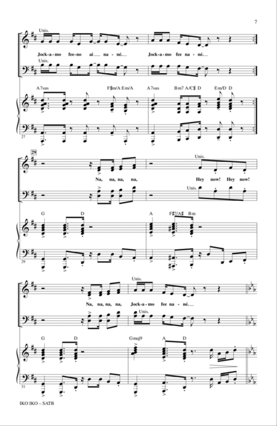Iko Iko Iko Iko 4-Part scores gallery preview page 5