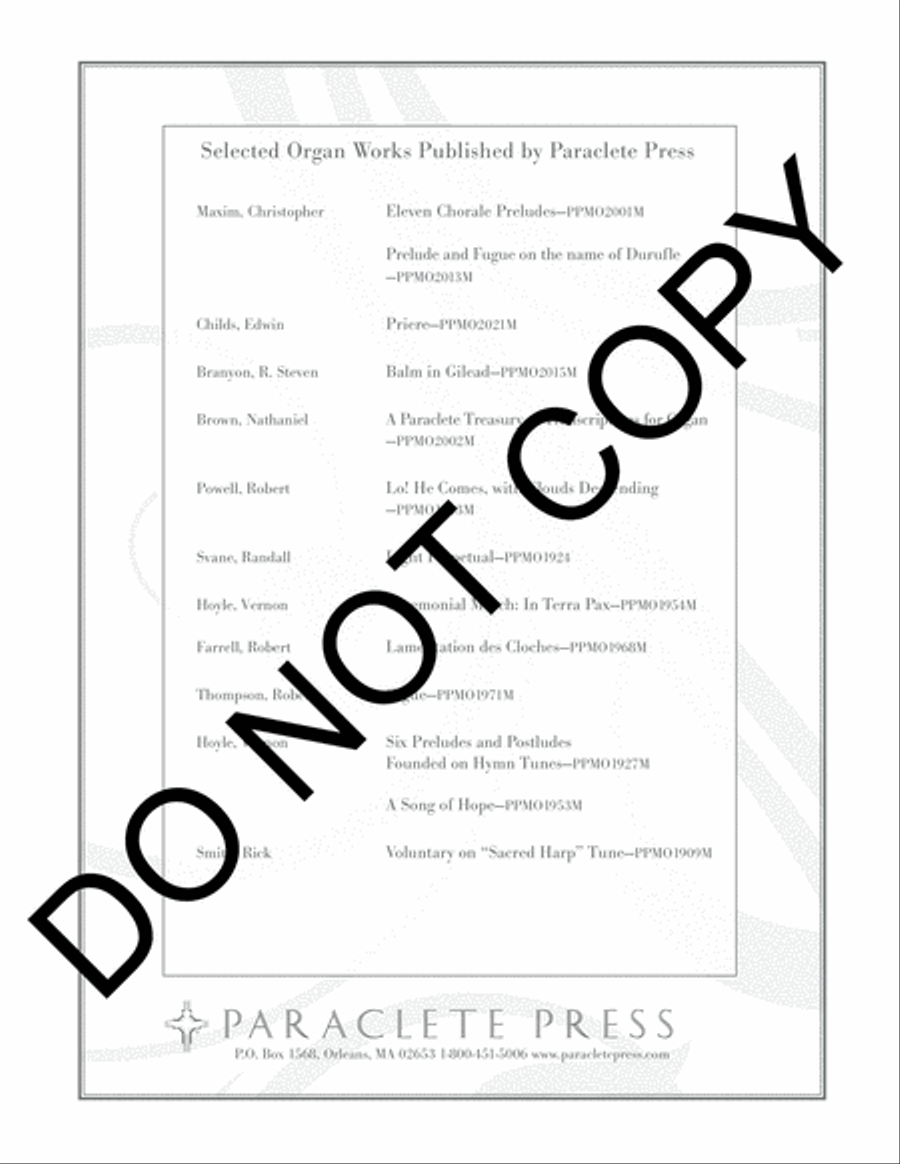 Ritornello and Variations on Llangloffan Organ scores gallery preview page 10