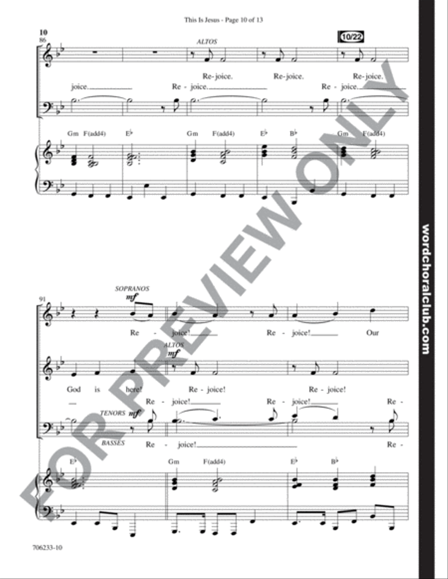 This Is Jesus - Anthem 4-Part scores gallery preview page 11