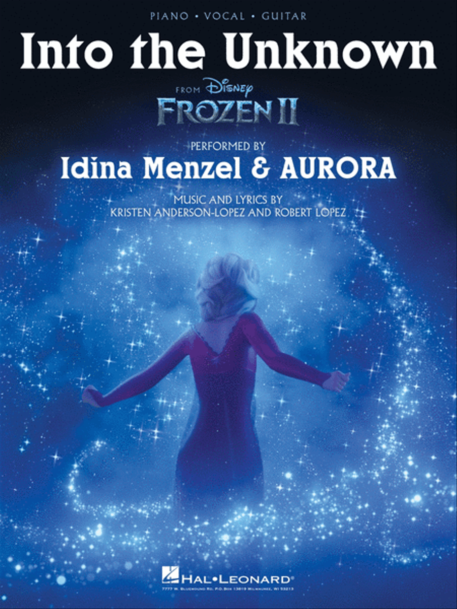 Into the Unknown (from Frozen 2) - Piano/Vocal/Guitar Sheet Music Piano, Vocal, Guitar scores gallery preview page 1