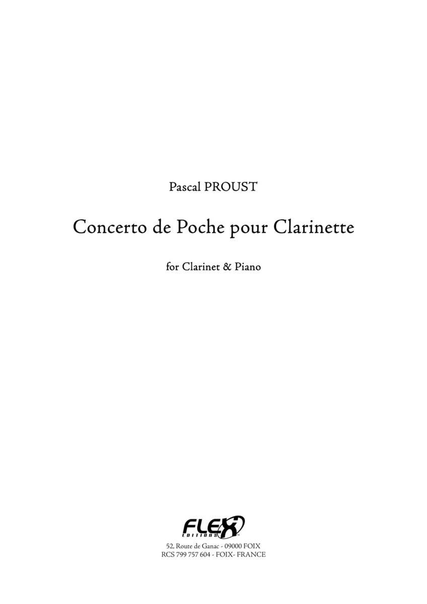 Concerto de Poche pour Clarinette image number null