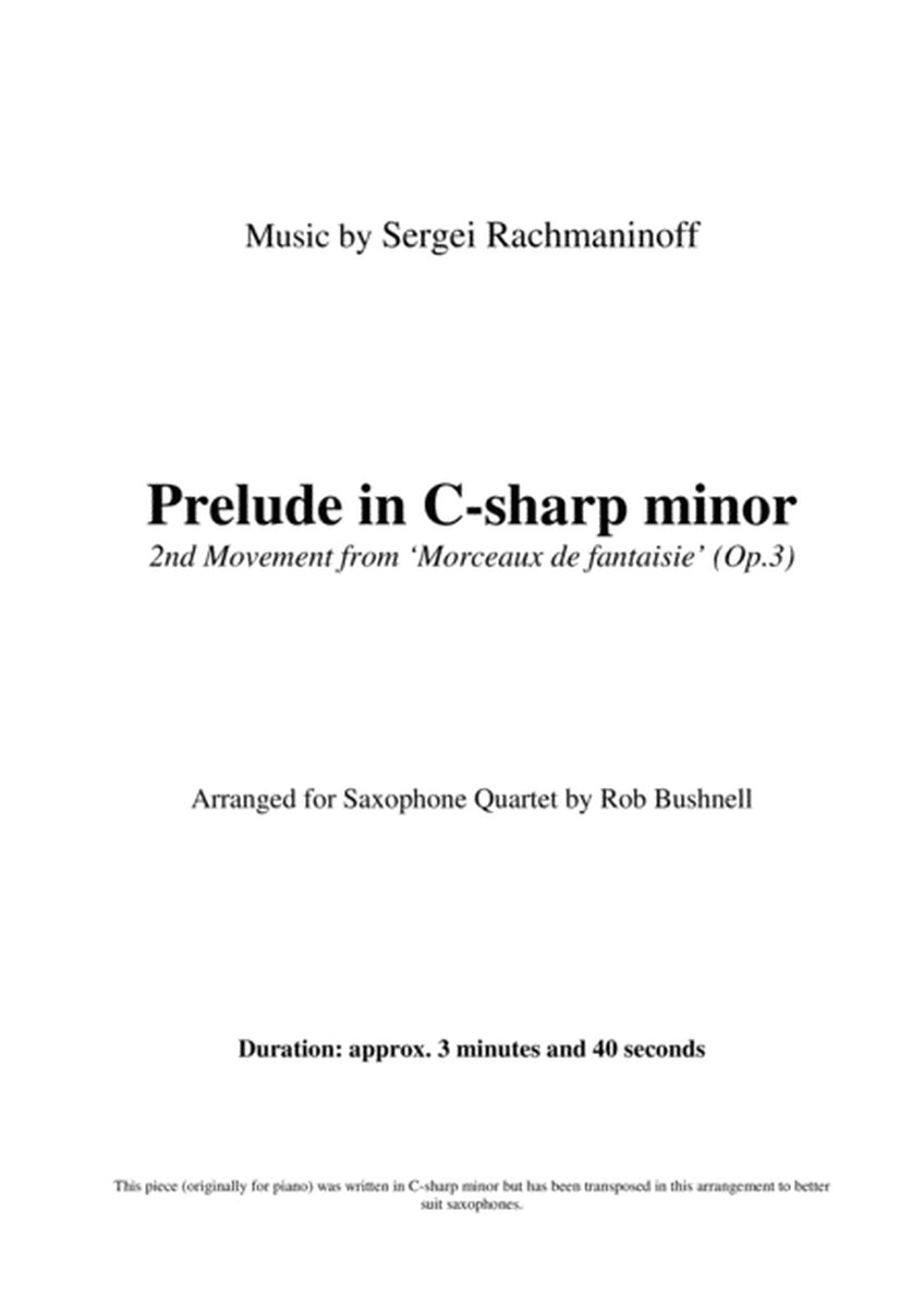 Prelude in C-sharp minor (Rachmaninoff) - Saxophone Quartet image number null