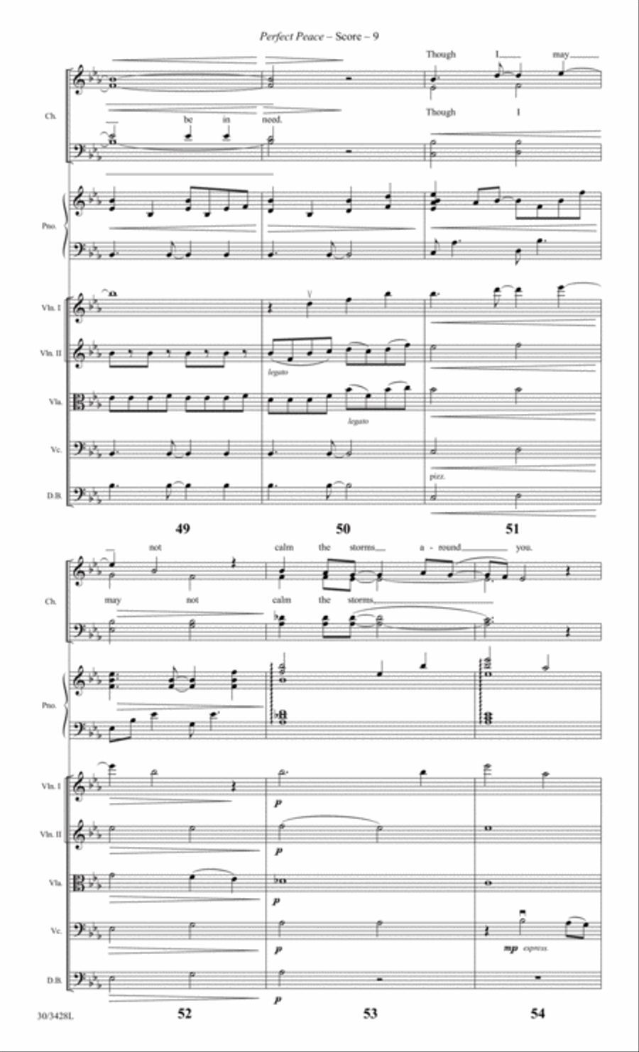 Perfect Peace - Instrumental Ensemble Score and Parts Choir scores gallery preview page 12