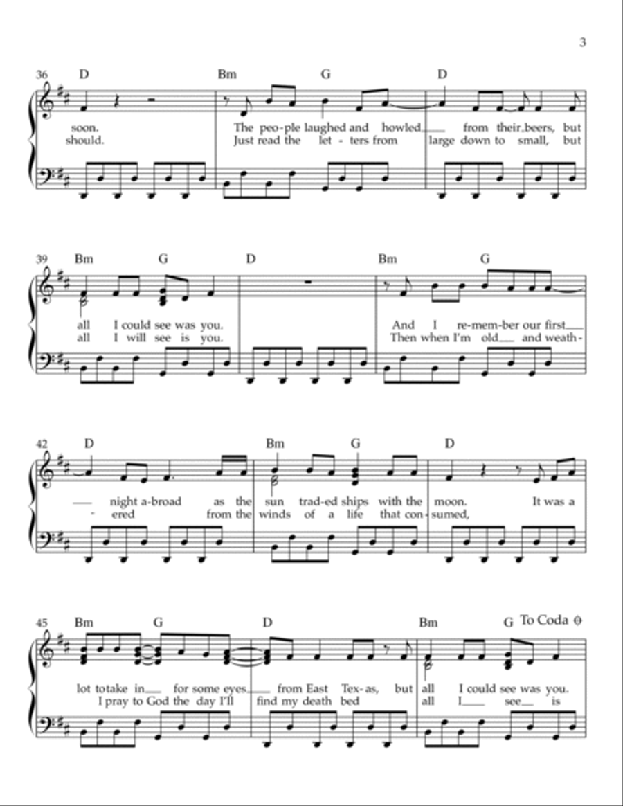 All I See Is You Easy Piano scores gallery preview page 3