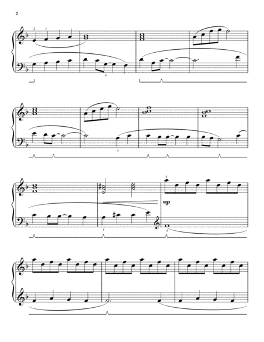 All I Ask [Classical version] (arr. Phillip Keveren) Easy Piano scores gallery preview page 2