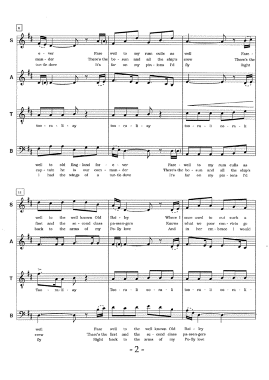 Botany Bay 4-Part scores gallery preview page 2