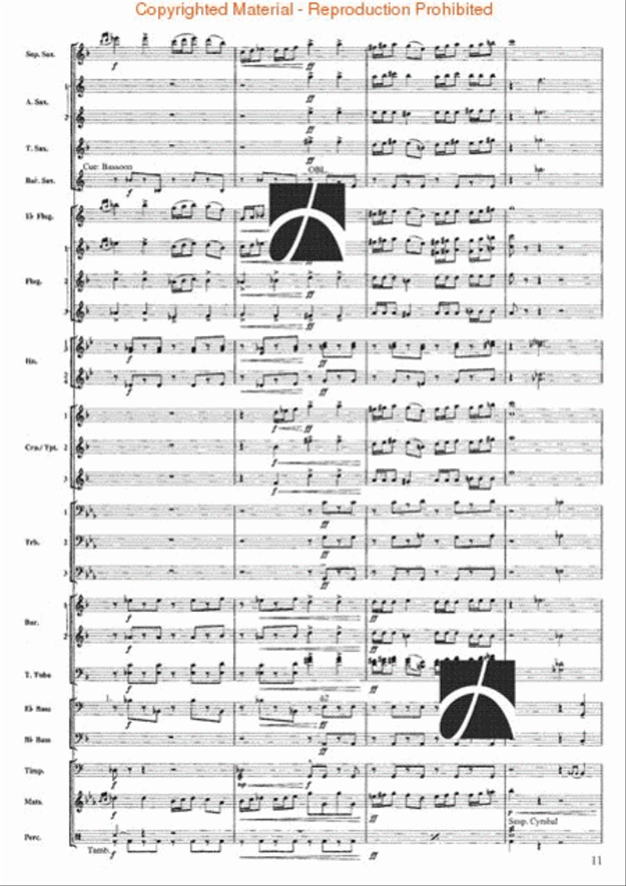 Firework Concert Band scores gallery preview page 10