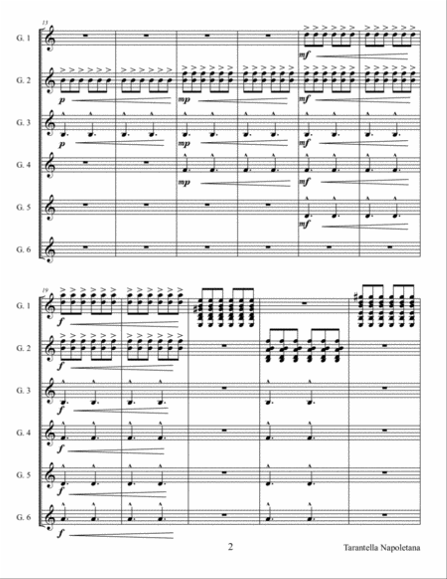Tarantella Napoletana Tarantella Napoletana Chamber Orchestra scores gallery preview page 2