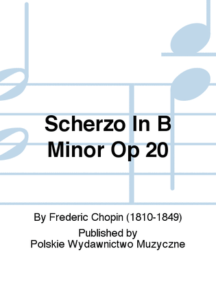 Book cover for Scherzo In B Minor Op 20