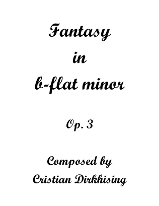 Book cover for Fantasy in b-flat minor