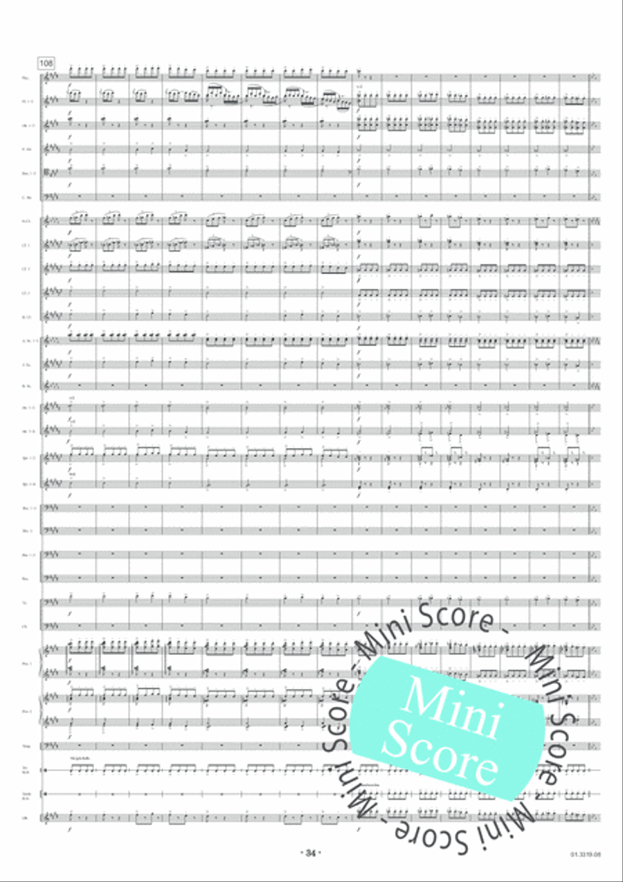 Feste Romane Concert Band scores gallery preview page 38
