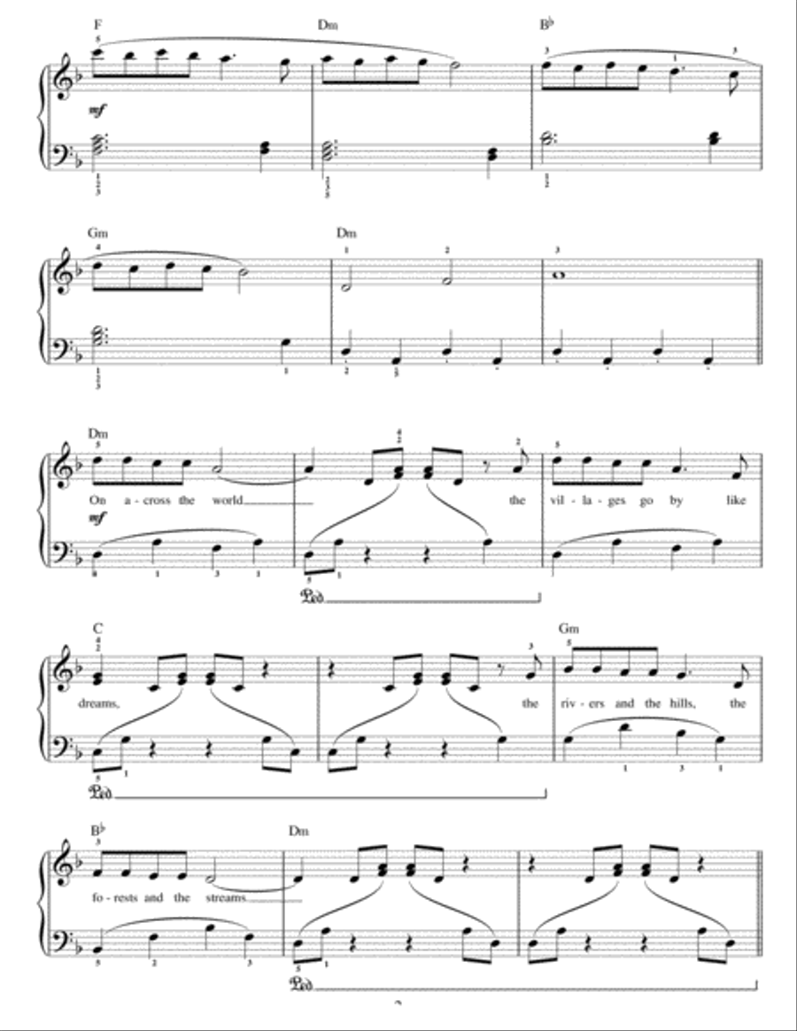 Walking In The Air (theme from The Snowman) Easy Piano scores gallery preview page 2
