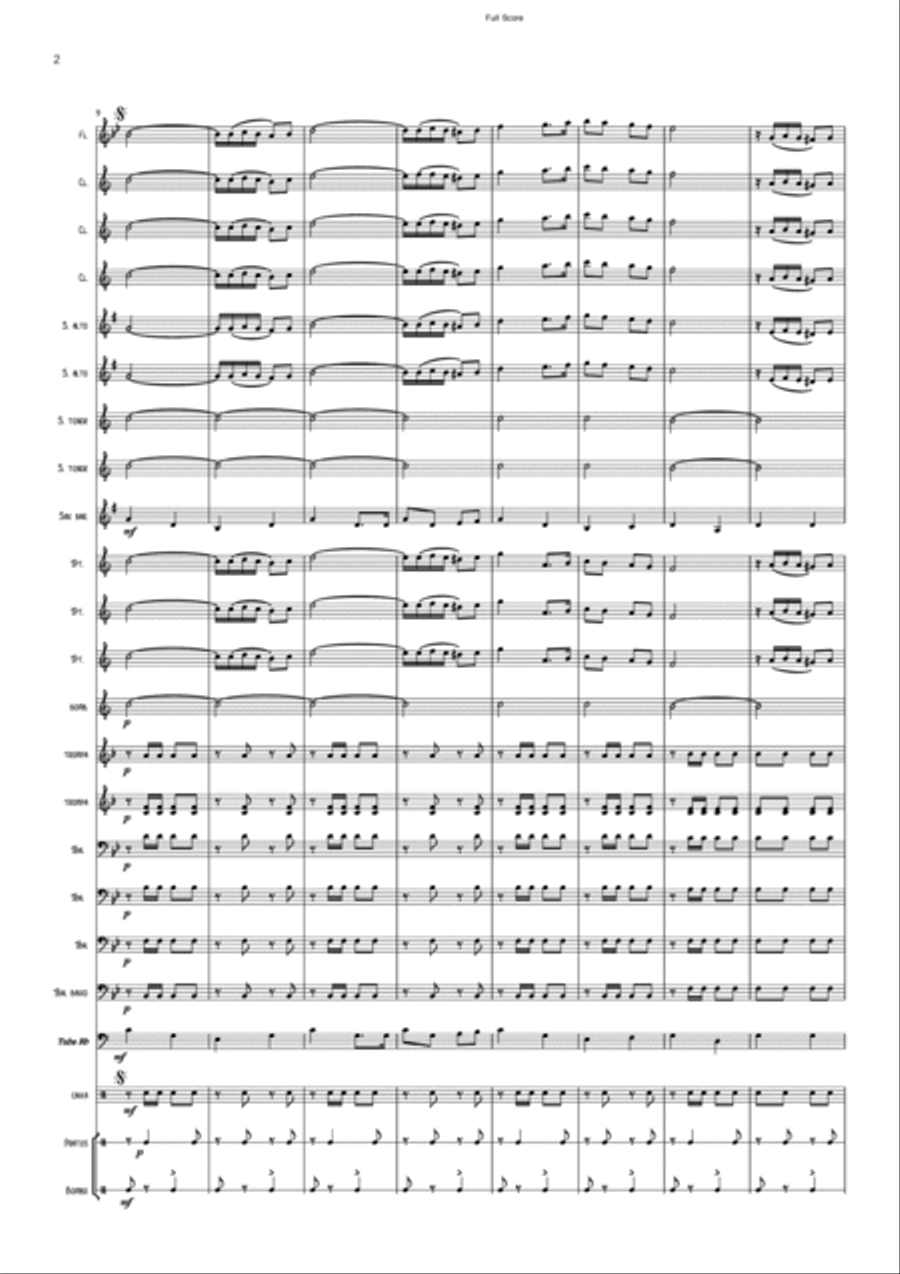 Dobrado SEVERINO ALEIXO DA SILVA Concert Band scores gallery preview page 4